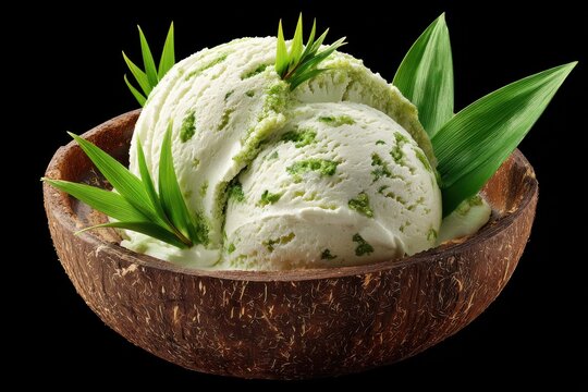 Creamy Buko Pandan Ice Cream Delight