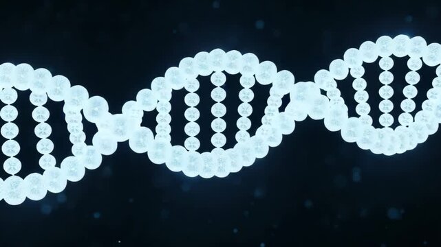 Digital illustration of dna helix structure