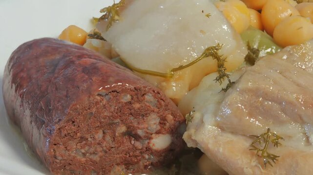 stew with fennel, bacon, and sausage