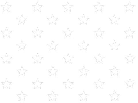 White background with a repeating pattern of light gray outlined fivepointed stars