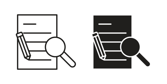 Defining icons symbol. Simple, flat design for web or mobile app