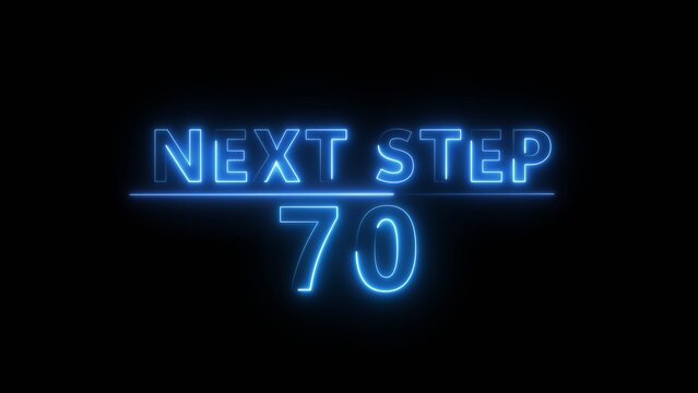 Level up neon number. Level up counting number illustration.