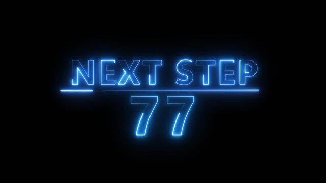 Level up neon number. Level up counting number illustration.