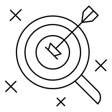 Target Icon - Goal Achievement and Accuracy Concept for Business Strategy Symbol