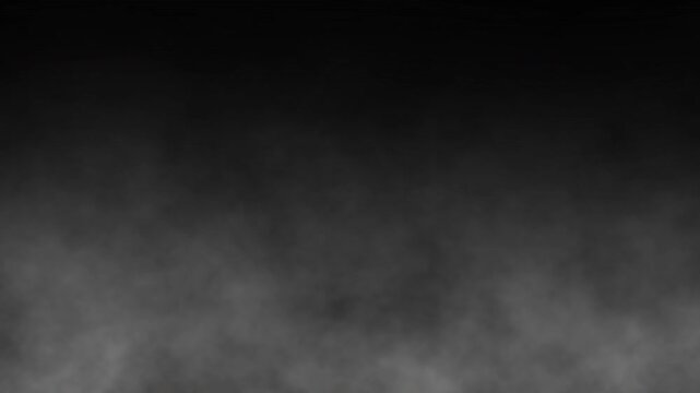 Moving white smoke or fog loop on alpha transparent background