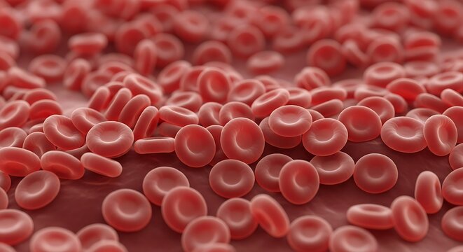 Red Blood Cells in Close-up View