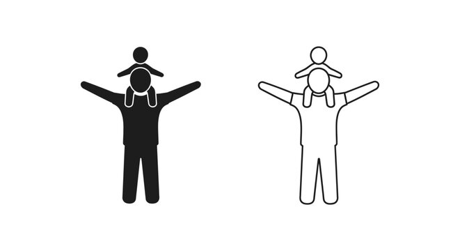 Twin siblings standing together family Vector