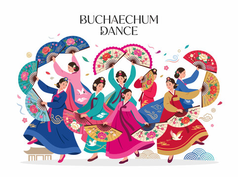Buchae Chum Korean Fan Dance Performance