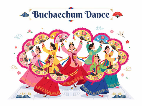 Buchae Chum Korean Fan Dance Performance - Traditional Culture