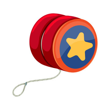 a yo-yo against a white background 
