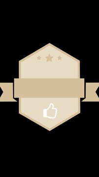 Vintage badge.  Vertical stories ready. HD 1080 x 1920