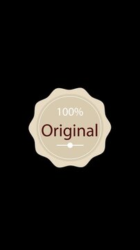 Vintage badge.  Vertical stories ready. HD 1080 x 1920