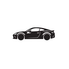 Naklejka premium Modern Car Silhouette Icon Design
