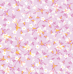Tiny flower pattern. Ditsy floral seamless pattern. Small little flower background. Repeat pattern. Ditsy print. Hand draw wallpaper. Watercolours, Ditsy floral flower pattern for fabric, paper  © Sketch
