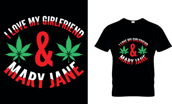 cannabis Typography T shirt Design with editable vector graphic. I don&rsquo;t always smoke weed but when I do it&rsquo;s everyday.