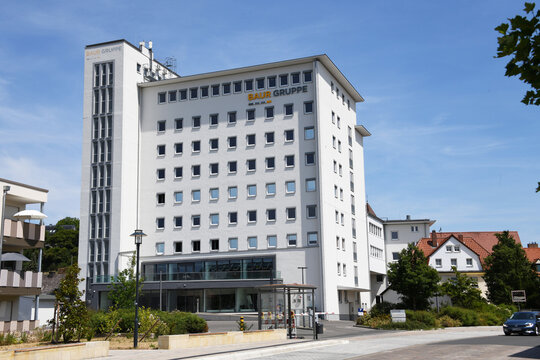 Burgkunstadt, Bavaria, Germany - July 5, 2025: Headquarters of  Baur Versand - Baur Versand is a major German mail-order company and has been part of the Otto Group since 1997