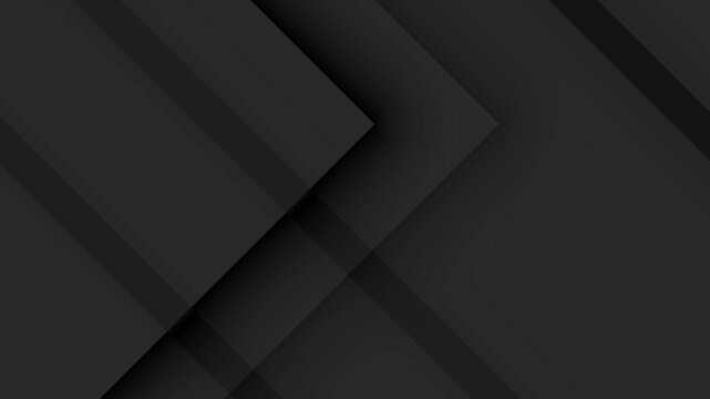 4k Dark deep black dynamic abstract animated background with diagonal lines. Modern creative halftone premium gradient. 3d cover of business presentation banner for sale event night party. Soft shadow