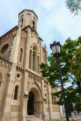 Obraz premium Sant Cebrià de Tiana is the parish church of Tiana, Maresme, Barcelona, Spain, protected as a cultural asset of local interest