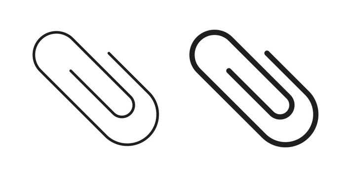 Clip icons linear icon. Line with Editable stroke. monochrome icon
