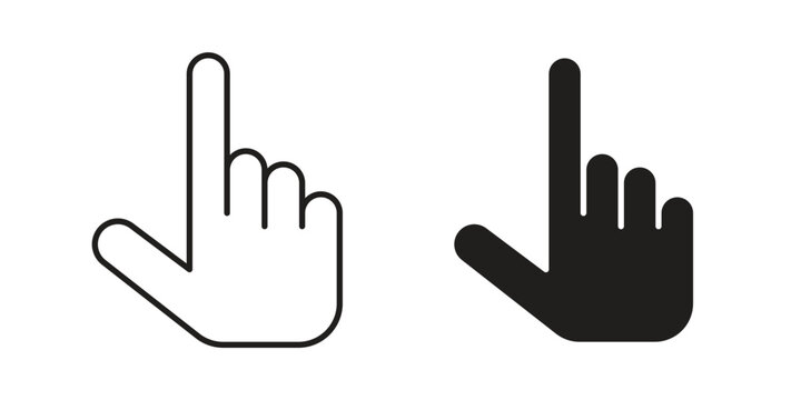 Cursor icons linear icon. Line with Editable stroke. monochrome icon