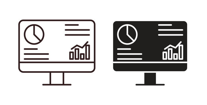 Dashboard icons linear icon. Line with Editable stroke. monochrome icon