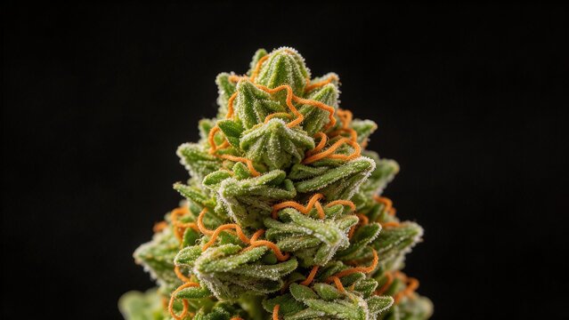 Closeup of a cannabis bud