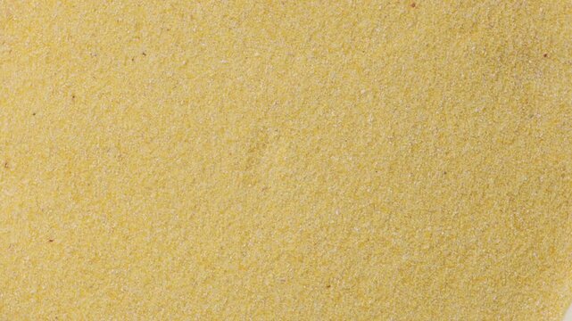 uncooked corn grits top view rotation food