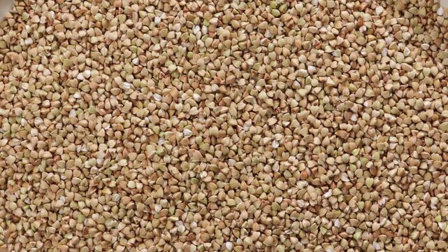 uncooked green buckwheat food top view