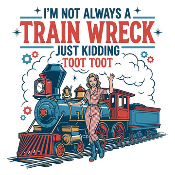 I&rsquo;m Not Always A Train Wreck Just Kidding Toot Toot