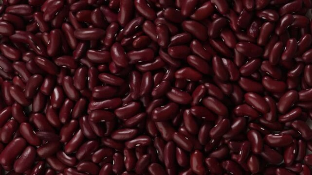  uncooked red beans top view zoom food