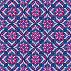 Fototapeta premium Seamless Ikat ethnic traditional Textile pattern geometric abstract folklore ornament Tribal ethnic illustration background design for print, clothing, scarf