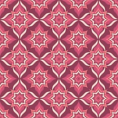 Fototapeta premium Seamless Ikat ethnic traditional Textile pattern geometric abstract folklore ornament Tribal ethnic illustration background design for print, clothing, scarf