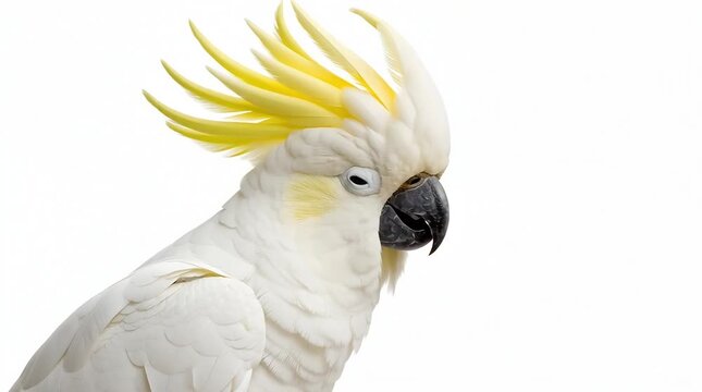 Cockatoo, Relax. isolated on a white background