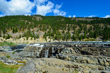 Obraz premium Kootenai Falls Libby, Montana