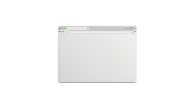 A computer window on a transparent background