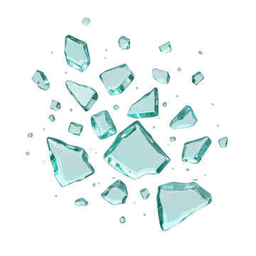Hyper Realistic Crystal Glass Scatter Composition