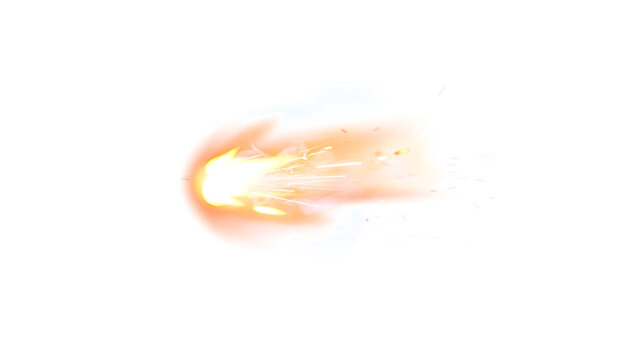 Military gun fire muzzle flash Gunshot shooting vfx on black background