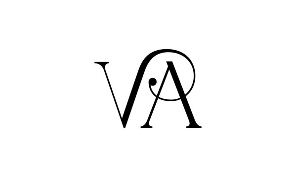 VA initial letter logo or VA monogram