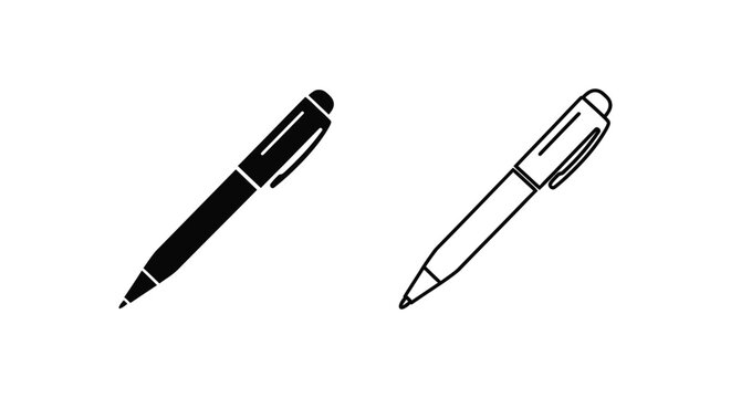 Pens and writing instruments Vector