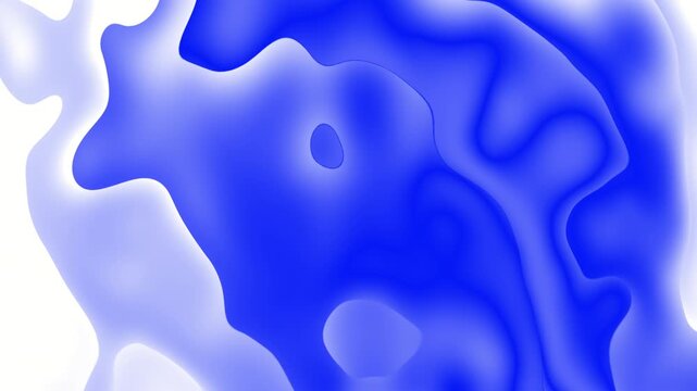 Abstract blue and white fluid liquid wave pattern background animation. This is ideal for modern digital presentations and motion graphic projects.