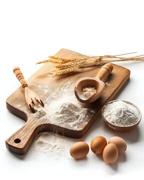 Rustic breadboard scene wi