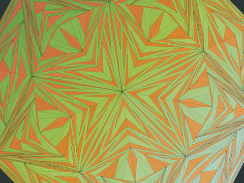 Geometric Penrose Rhombus Mosaic Modern Design Wallpaper