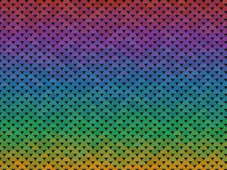 Overlapping Scale Pattern Bold Geometric Repeat Wallpaper © iushakovsky