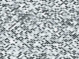 Decorative Semicircle Scale Pattern Trendy Fashion Texture © iushakovsky