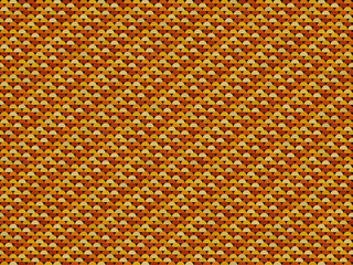 Overlapping Scale Pattern Bold Geometric Repeat Wallpaper © iushakovsky