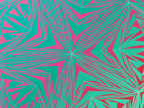 Golden Ratio Geometric Tiling Vector Art Illustration