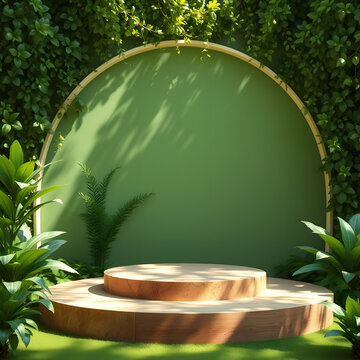 greem vackground for peoduct photopraphy