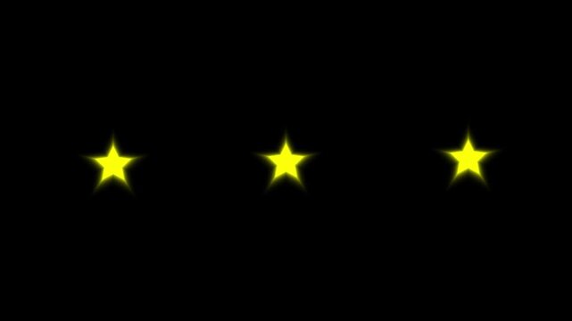 Yellow doodle blinking stars, magical sparkle twinkle animation, flat vector shining star effects, retro pop-up star movement, glowing light trails on black, cinematic sparkle motion graphics. 4K