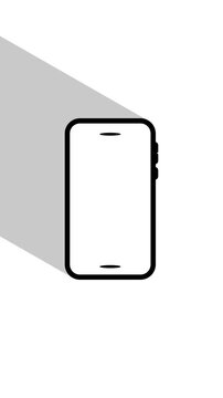 Phone Icon sliding in to view animation for vertical videos, social media and app backgrounds