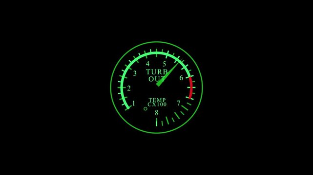 Tachometer Dashboard Instrument with Speed Numbers Close Up Automotive Gauge Display Concept